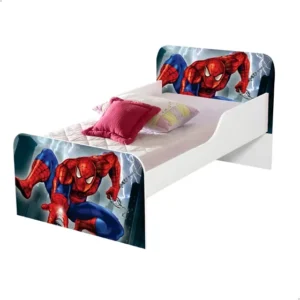 Mini Cama Adesivada Infantil Para Crianças Homem Aranha