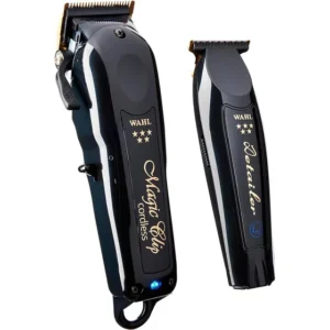Kit Máquina De Corte E Acabamento Para Cabelo Combo Barber
