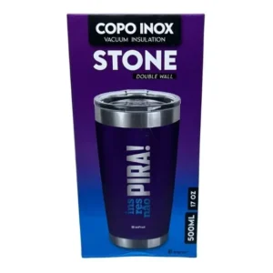 Copo Termico Cerveja Chopp Stone 500ml- Pira Cor Roxo Inspira, não Pira, Respira