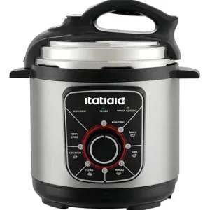 Panela De Pressão Essencial Itatiaia 5l 220v Inox -preto Preto 220v