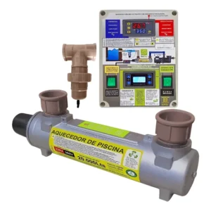 2 Em 1 Aquecedor E Ionizador De Piscina Até 20.000lts Bivolt 220v/380v