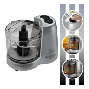 Mini Processador De Alimentos 120w Hc32p 127v Black Decker Prateado 127v