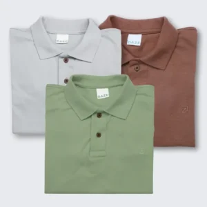 Kit 3 Camisa Gola Polo Masculina Slim Fit Premium