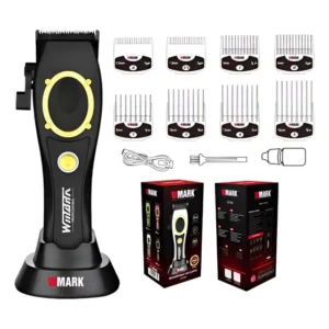 Maquina de Cortar Cabelo Profissional Wmark NG7030 Preto 8500 RPM Sem Fio