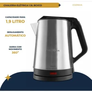 Chaleira Elétrica Bch12i 1,9l Inox Automática Britânia Cor Prateado