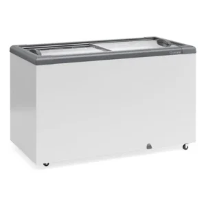 Freezer Horizontal Ghd400h Cinza 400l 2 Tampas 127v Gelopar Branco 127v