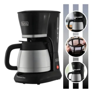 Cafeteira Cm200i 750w 220v Com Jarra Térmica Black Decker Preto/prata 220v