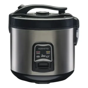 Panela Elétrica Arroz 220v Agratto Pai6x Visor Vidro Inox Prateado 220v 60