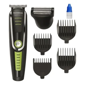 Aparador De Pelos Cortador Cabelo Barbeador Super Topkit 6x1 Preto/verde 127/220v