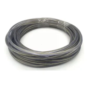 Cabo De Aço Revestido Pvc Cristal 4mm Varal Com 50m Metros Dourado