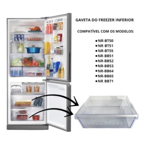 Gaveta Freezer Geladeira Panasonic Bb51 Bb52 Bb53 Bb65 Bb71