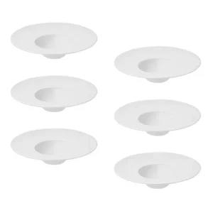 6 Pratos Chapéu Fundo Para Risoto 30,5 Cm Porcelana Oxford