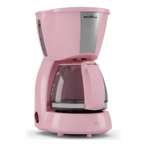 Cafeteira Rosa Britânia Inox 15 Xícaras 550w Rosa 220v