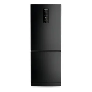 Geladeira Panasonic Bb64 Black Inox Look Inverse Frost Free Cor Black Glass+inox