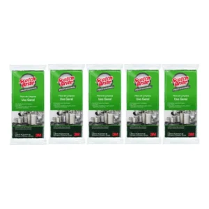 10 Unid. Fibra Lt Limpeza Geral 3m Scotch Brite Bucha Verde Cor Verde-musgo