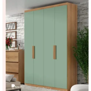 Guarda-roupa Moval Slim Viena Capuccino/menta