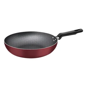 Frigideira Funda Wok Tramontina Loreto em Alumínio com Revestimento Interno e Externo em Antiaderente Starflon Max Vermelho 24 cm 2,2 L