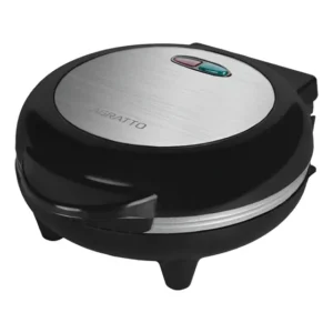 Omeleteira Antiaderente Elétrica Dupla 800W Mr. Cheff Redonda Preta 220V Agratto Aoip01i-02