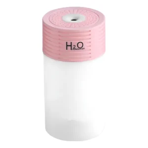 Umidificador Portátil B-Max Rosa 300ml Com Difusor Aromas e Lanterna
