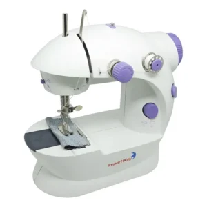 Mini Máquina Costura Portátil Iwmc-507 Com Pedal Bivolt Branco 127/220v