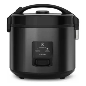 Panela Elétrica Electrolux vapor arroz capacidade 3,5L 10 Xícaras 2 em 1 timer panela removível antiaderente tampa com visor transparente ERC30 preto por Rita Lobo​