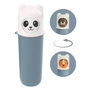 Porta Escova Dental Case Infantil Viagem Escola Ludico Cor Panda