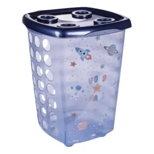 Cesto De Roupa Quarto Infantil Astronauta Viagem Plasutil 38