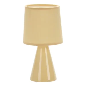 Luminária De Mesa Taschibra Abajur Pottery Tecido E27 Bivolt Cor da cúpula Bege Cor da estrutura Bege