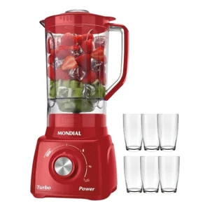 Liquidificador Mondial L99-fr Turbo Power Vermelho - Vermelho