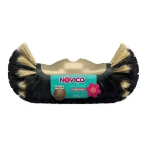 Vassoura Pêlo Crina Animal Bola Noviça 30cm Pisos Delicados