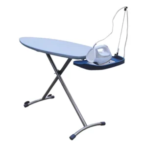 Tábua De Passar Roupa Grande Dobrável Ergonômica Cor Azul Li Lisa