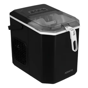 Máquina De Fazer Gelo Portátil Agratto 12kg Preta 127v 100w 127v Preto