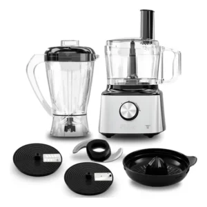 Multiprocessador Philco 1000w 5 Em 1 Com Espremedor Inox Cinza 127v