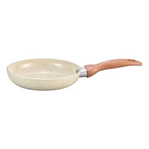 Frigideira Antiaderente 18cm Ceramica Aluminio Bege - Oikos Bege