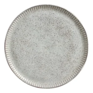 Jogo Com 6 Pratos Raso Linhas Pistache Ø 27,5 Cm Porto Brasil Cerâmica