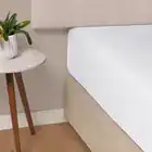 Lençol Casal com Elástico Avulso 100% Algodão Tom Branco Karsten - Imagem 2
