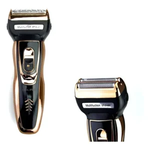 Máquina De Barbear 3x1 Depilador Maquininha Recarregável Dourado