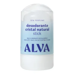 Desodorante Stick Alva Natural Sem Fragrância Kristall 60g Vegano