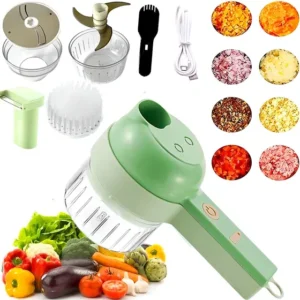 Processador Elétrico Cortador E Fatiador Legumes Mini