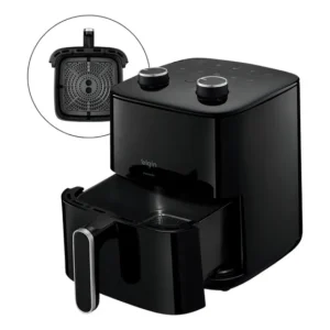 Fritadeira Air Fryer Prática Fry 3,7l 1400w Preta Grelha Removível Sem Óleo