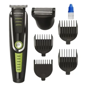 Maquina Barbear Cortar Cabelo Eletrica Profissional Original Verde/preto 127/220v