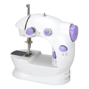 Mini Máquina De Costura Reta Lmd-202 Portátil Branca Bivolt 110v