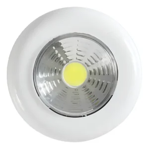 Luminária Luz Noturna Super Led Touch Redonda 1,5w 6500k Cor Branco Frio (6500k) Voltagem Bateria