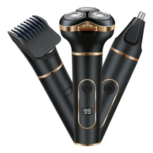 Maquina Cortador Cabelo Barbeador Pelos Nariz Orelha 3 Em 1 Cor Preto