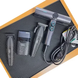 Kit Vgr Máquina Corte V-640 Preto Secador V-401 Lançamento Preto 5v