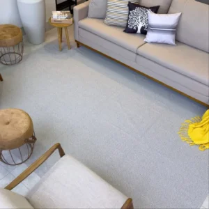Tapete Estilo Casa E Apartamento 3,00x2,50 Comprimento 3 M Cor Cinza Desenho Do Tecido Riscado Largura 2.5 M