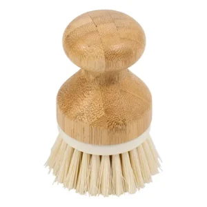 Escova De Limpeza Redonda Com Pega De Bambu - Oikos