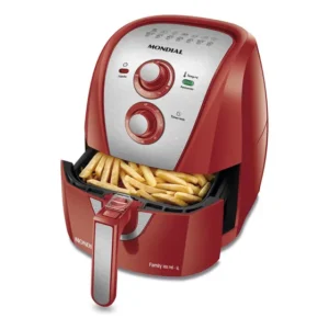 Fritadeira Sem Óleo Air Fryer 4L AFN-40-RI Mondial Vermelho/Inox 1500W