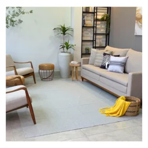 Tapete 2,00x2,50 Modernidade Quarto Sala De Jantar Cozinha Comprimento 2 M Cor Cinza Desenho Do Tecido Riscado Largura 2.5 M