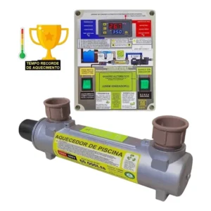 Aquecedor De Piscina 60000 Lts Turbohot Bivolt 100% Inox 220v/380v